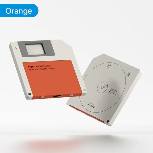 2230 M.2 NVMe SSD Enclosure & 10Gbps USB 3.2 Gen 2 to PCI-E M.2 SSD Case 2242 External SSD Floppy Disk for iPhone 17 Pro Laptops