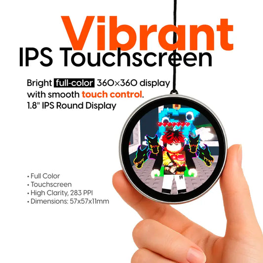 Customizable Smart Digital Display Badge - Resolution for Self Expression & Fashion