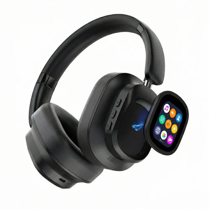 ANC Headphones with Control LED Screen