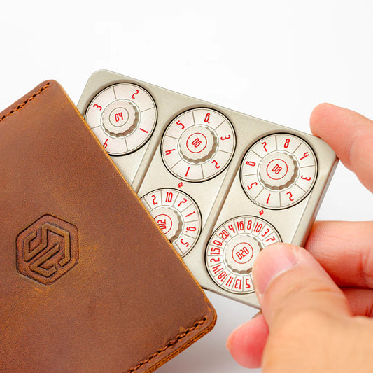 The All-in-One Spinning Polyhedral Dice Card - Credit Card Size